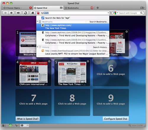 Выпущена Opera 10.52 для Mac Os X