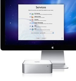 На Mac mini Server предустанавливается ОС Snow Leopard Server