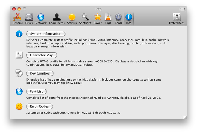 MacPilot: системная информация о вашем Mac