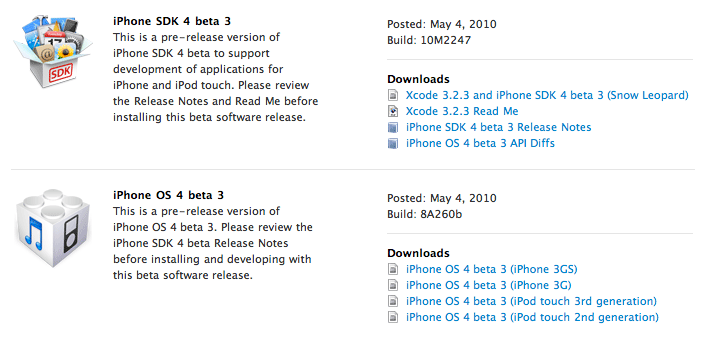 Вышла iPhone OS 4 beta 3