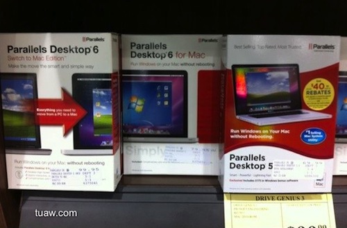 Parallels Desktop 6 for Mac замечен в продаже