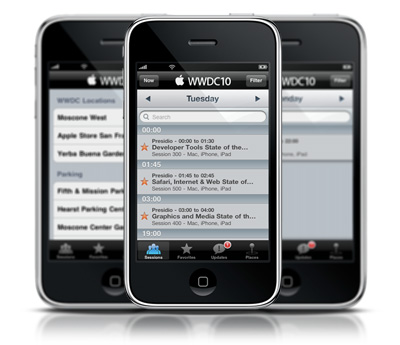 Apple выпустила приложение WWDC 2010 для iPhone