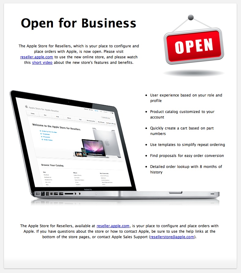 Apple запускает Business Online Store для реселлеров
