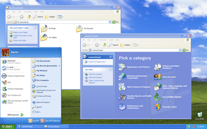 25 октября 2001 года Microsoft выпустила Windows XP - потомка Windows NT