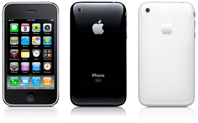 Новый iPhone 3GS как и предыдущий iPhone 3G выпускается в в черных и белых цветах