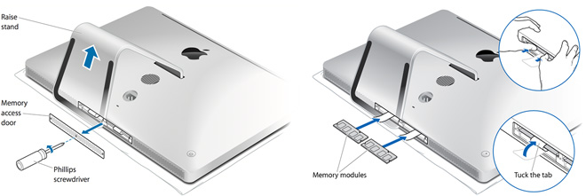 Установка дополнительных модулей RAM в новые iMac Late 2009