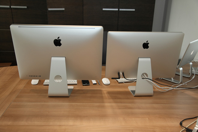 Новый iMac, вид сзади